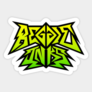 Reggie Inks Thrash Logo Toxic Sticker